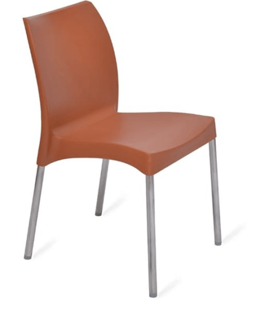 Nilkamal Novella 07 Polypropylene Chair Brown - Image 2